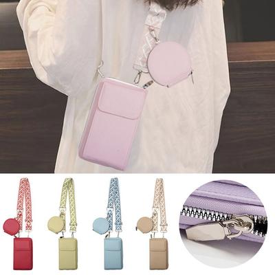 Dámská taška přes rameno z PU kůže Luxusní taška na mobilní telefon Módní taška přes tělo do kabelky malého držitele karet