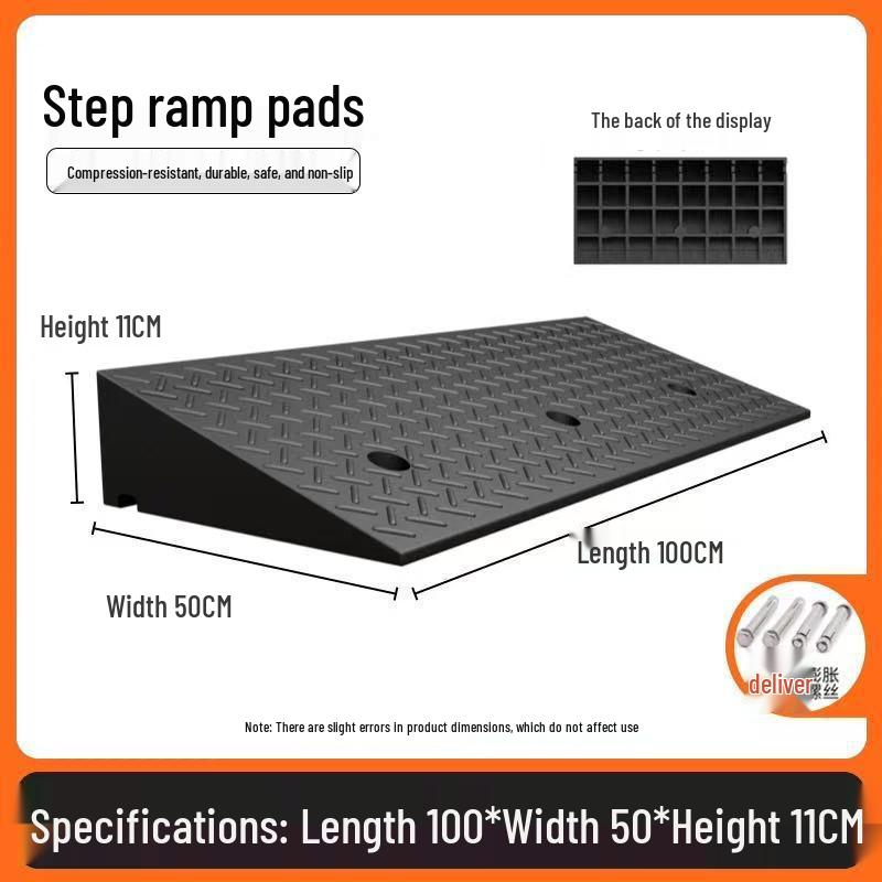 Heavy-Duty Electric Vehicle Curb Ramp Mat
