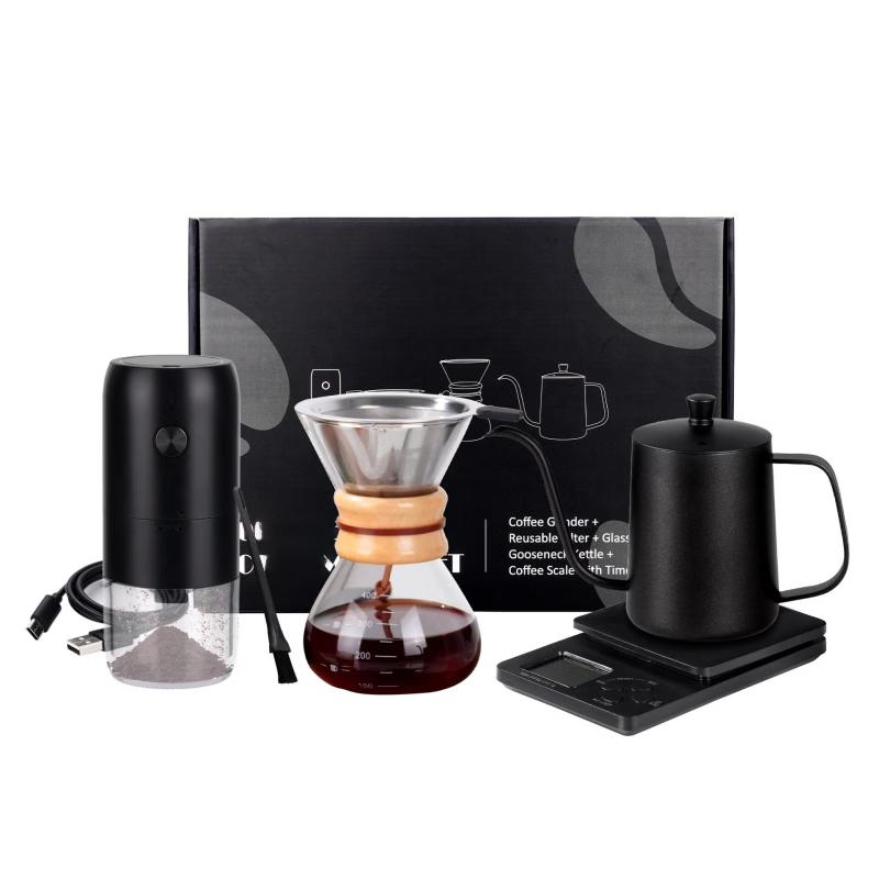 TLXT Electric Coffee Maker Set with Grinder