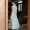 Simpeulleteulo Sr_Tie Shirring Dress_Mint