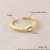 Simple Electroplated Zirconia Ring, A High-end Ring with Adjustable Opening for A Ladylike Appearance.