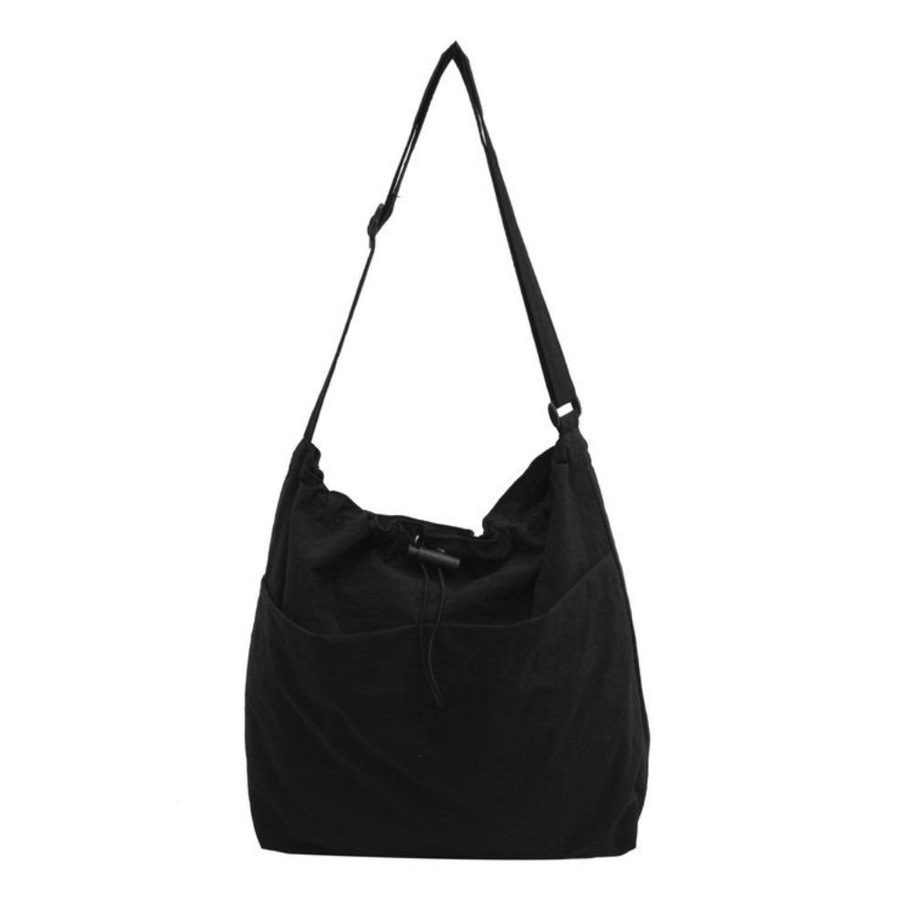 

Сумка-мешок на шнурке в корейском стиле, нейлоновая сумка через плечо, модная сумка кроссбоди, унисекс