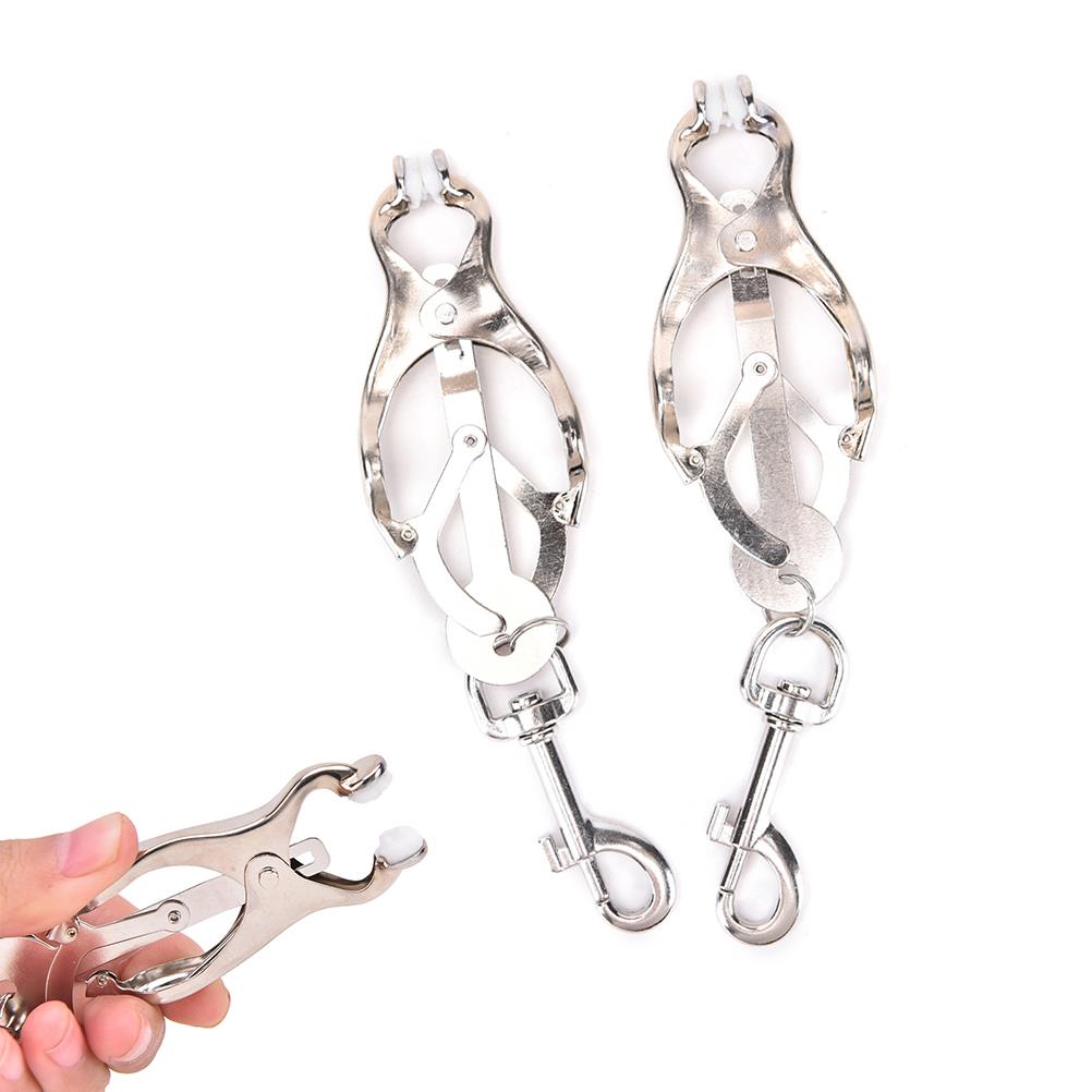 Women Metal Chain Nipple Clamp BDSM Nipple Clip Fetish Toy Breast Massager Exotic Adult Games Accessories For Wedding