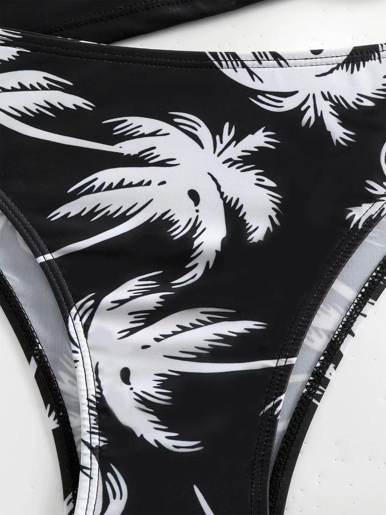 Bikini de Baño Conservador Multicolor Europeo y Americano 2024