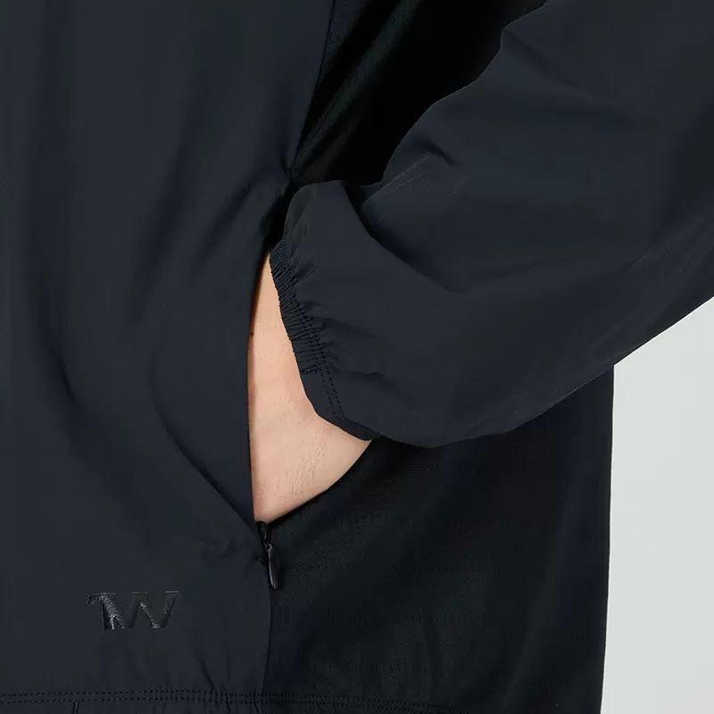 Under Armour Zip-Up Hooded Breathable Jacket And Stylish Comfortable Long Pants Casual Sports Set Men Set Black 22500405-001+23600701-001