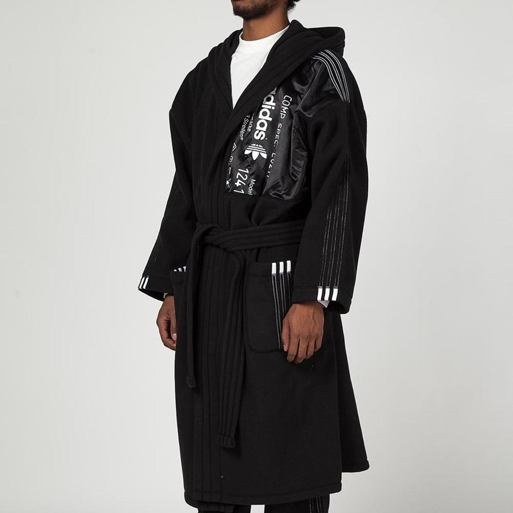 adidas Originals × Alexander Wang Hooded Loose Striped Fleece Unisex Tops CV5251