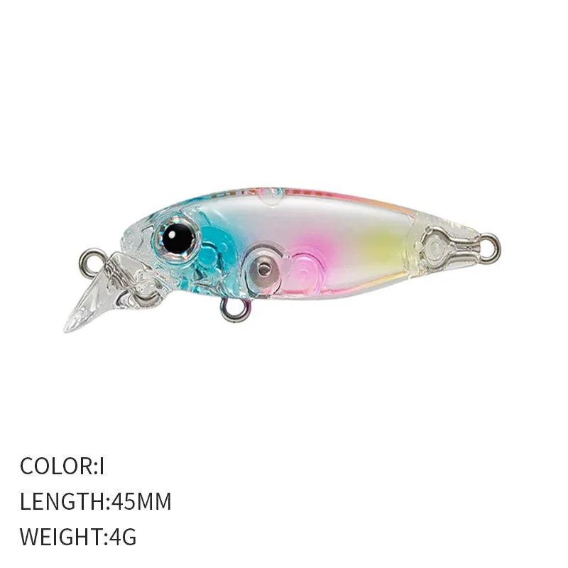 

45mm 4g Underwater Minnow Stream Bait Lures Top Water Artificial Wobblers Crankbaits Hard Lures Fishing Accessories Easy To Use