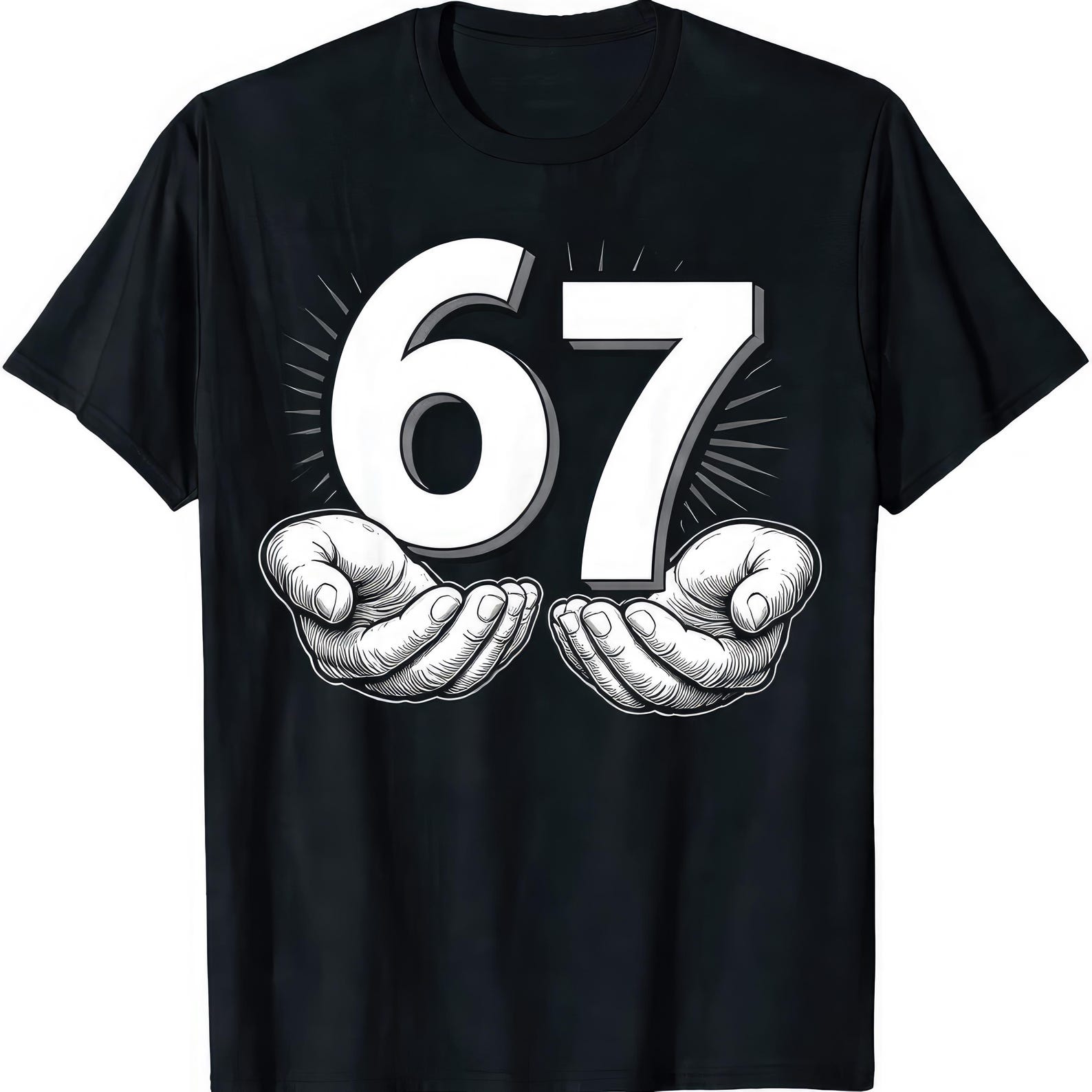 Six Seven Math Joke T shirt - Number Day Humor Tee S