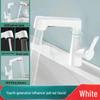 White Pull-Out Faucet Washbasin with Hot & Cold Single Hole Vanity Countertop