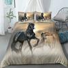 running horse 3d bedding set king queen double full twin single size bed linen set Twin Size for Boys Teens Adult Tennis Racket