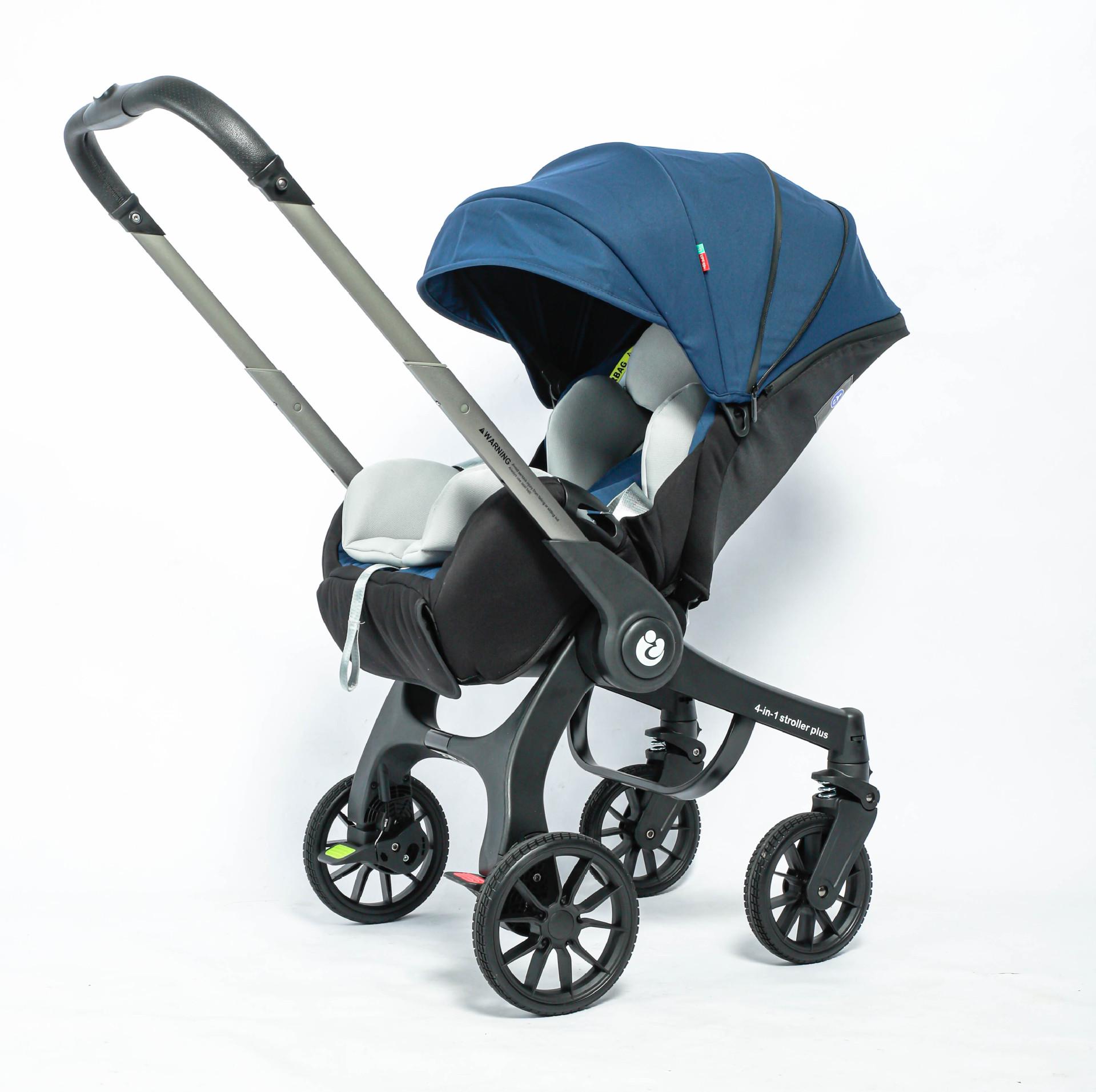 

Многофункциональная коляска и автокресло 4-в-1 для новорожденных - Легкая, Складная, С откидной спинкой, Двусторонняя, Высокая посадка синий