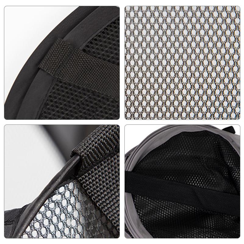Folding Printed Dirty Laundry Sorting Basket Washing Bathroom Cloth Mesh Storage Bag Frame Bucket Toy Organizers Storage Pouch
