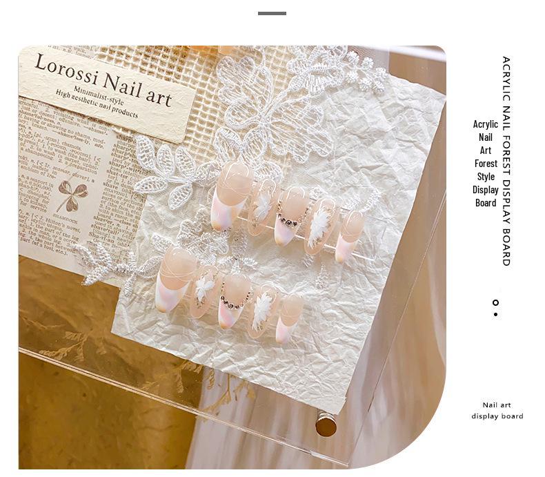Wearable Acrylic Nail Art Display Board for Manicure Photos