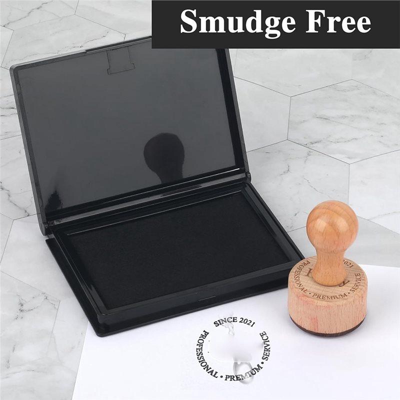 Premium For All Stamp Type Compatible Black Ink Stamp Pad-4 X 2.5 Inch, Perfect Ideal For Office And Crafting Use