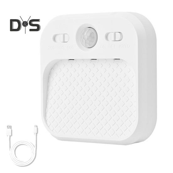 

Светодиодный ночник с датчиком движения, широкий угол обзора, мягкое свечение, автоматическое включение/выключение, перезаряжаемый USB-ночник с 3 режимами белый