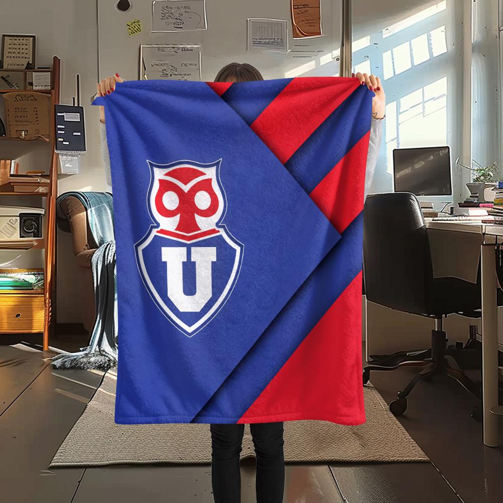 Universidad de Chile Football Club Print Flannel Blanket, High quality Comfortable for All Seasons, Home Decor, Warmth and Comfort