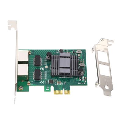 PCIe Network Card for 82576 2 Ports 10 100 1000Mbps RJ45 PCIe Gigabit Ethernet Network Adapter with