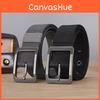 Durable Canvas Belt For Men With Electroplated Zinc Alloy Buckle And Casual Style For Office Use
