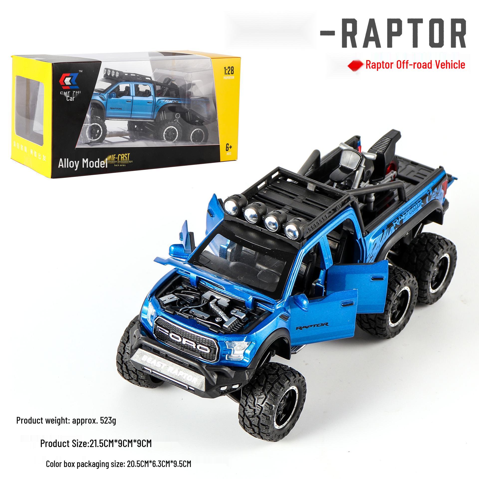 

CheZhi 1:24 Raptor F150 Simulation Off-road Alloy Toy Car Model for Kids