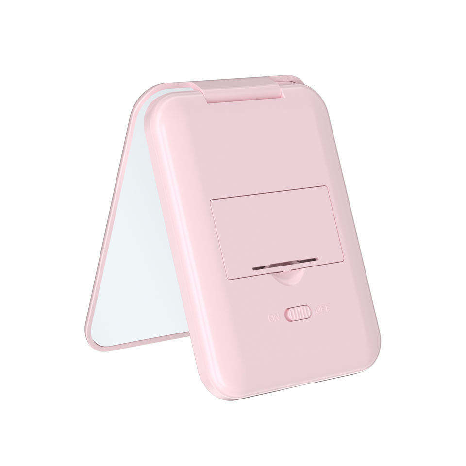 Pocket Mirror 1X/3x Magnified LED Mini Travel Makeup Mirror, Compact Mirror With Lights, Wallet Mirror