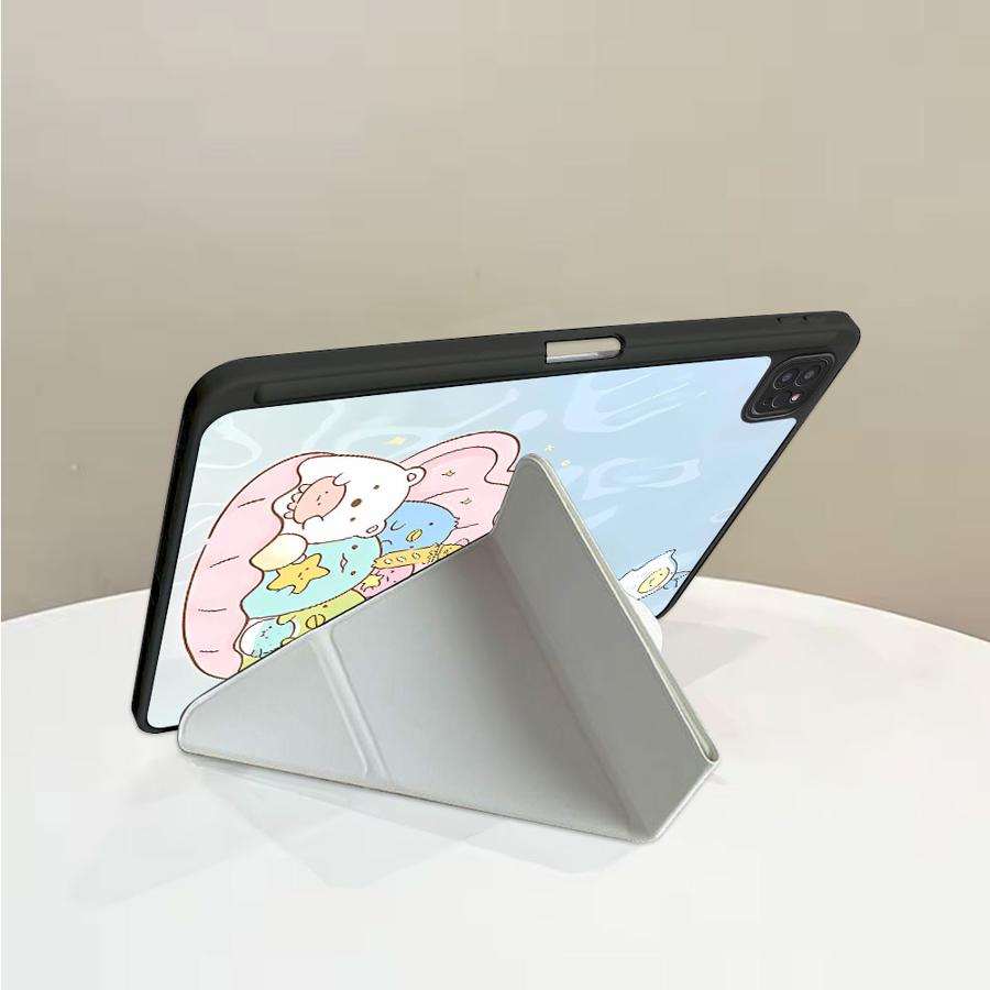 Animals Inside The Shells Holder Cover Tablet Case For iPad Pro 11th 10th 9th 8th 7th 12.9inch Mini 6 7 Air 4 5 M3 M2 1 2 M4