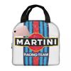 Martinis Race Sportscar Motor Racing Insulated Lunch Bag for Women Kids Portable Food Boxes Thermal Lunch Box Tote