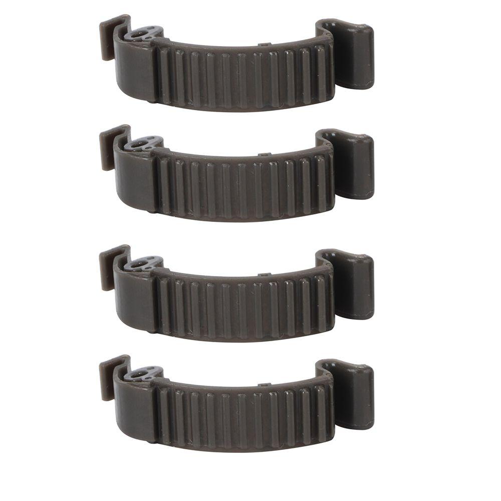 

4PCS Plastic Chainsaw Cover Clip Grey Cover Snap Clip for Husqvarna 445 450 Garden Lawn Grey