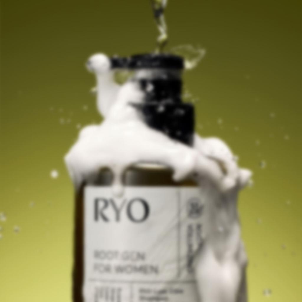 Ryo Root Gen Haarausfall Pflege Shampoo Set (515ml + 242ml + 100ml) Für Frauen - [KOREANISCHE HAARPFLEGE] Vegane Haarausdünnungs-Bekämpfung & Wurzelvolumen