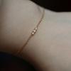 Ultra-Thin Gold-Plated Sterling Silver Bracelet for Women - Elegant, Stackable, High-End, Perfect Birthday Gift