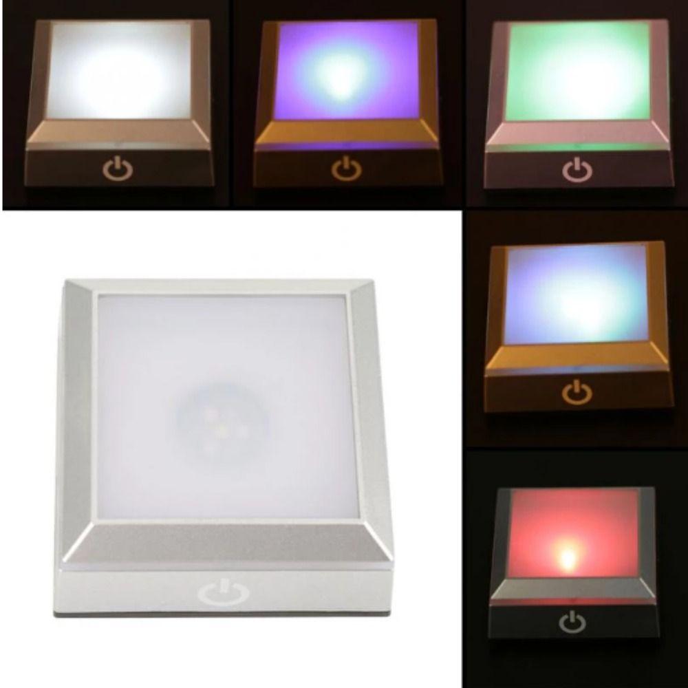 Crystal Statues LED Display Base LED Crystal Light Stand Crystal Lamp Holder Changing Light Stand