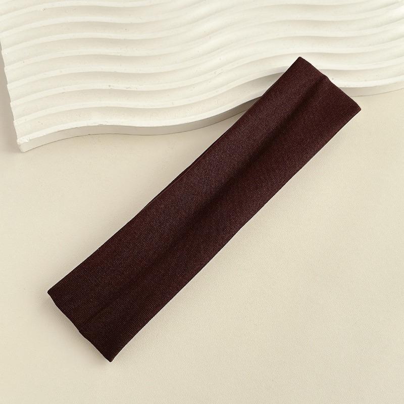 1Pc Unisex Solid Color Sweat-Absorbent, Soft, Breathable Simple Hair Tie Suitable for Fitness, Running, Yoga, High Elasticity Sports Headband