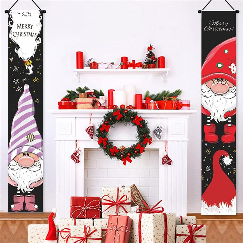 CYCLI-Merry Christmas. Hang The Banner. Indoor And Outdoor Christmas Decorative Banners, Front Door And Garage