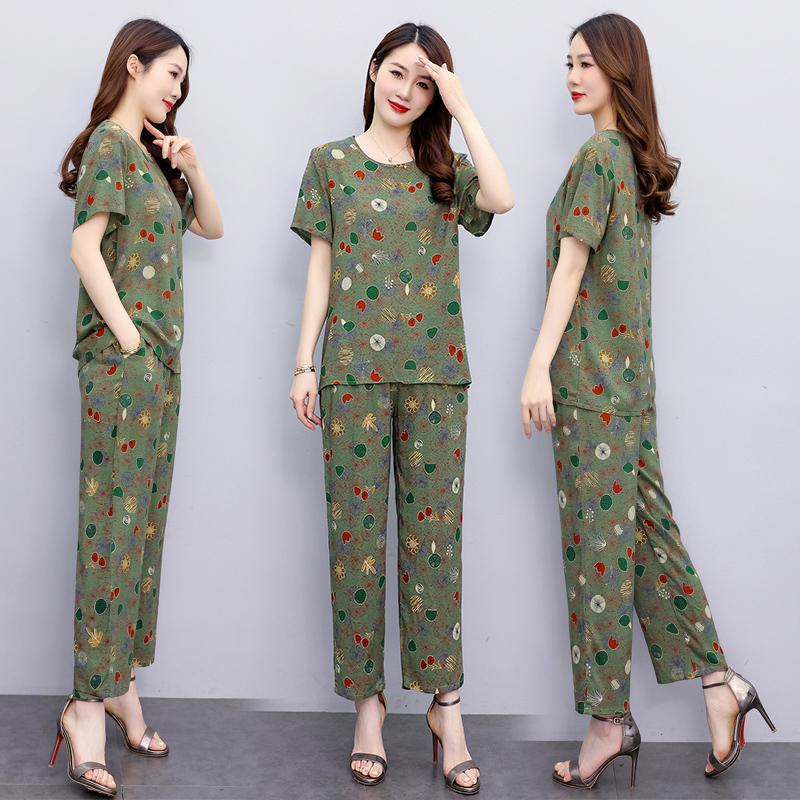 Summer Two Piece Sets for Women Tops and Wide Leg Pants Sets Casual Women Blouses