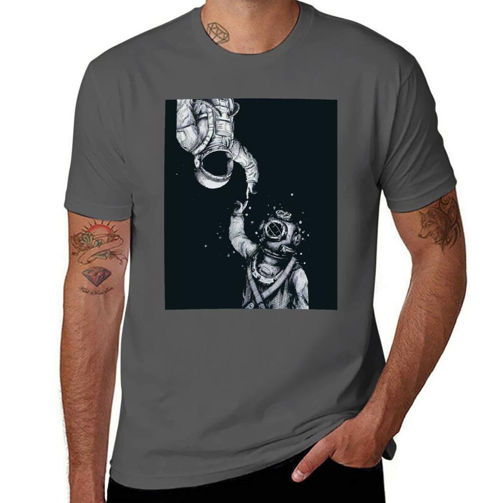 Graphic t man and man - Astronaut T-Shirt Last Frontiers graphic shirt cotton shirts t Diver