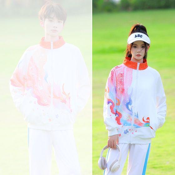 Conjunto de Sudadera para Competición Deportiva Estilo Chino para Colegio y Escuela Secundaria - Uniforme Escolar de Tres Piezas
