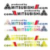 3D Reflektierende Auto Laser Emblem Aufkleber für Mitsubishi Lancer 9 10 ASX L200 Pajero Mirage Montero Outlander Eclipse Ralliart