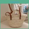 Neue Mode Maiskolbenhülle Gewebte Tasche Süßer Und Frischer Stil Handgemachte Gewebte Tasche Für Frauen Mittlere Größe