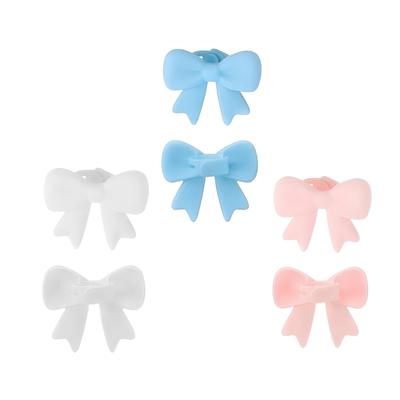 2Pcs Nonslip Silicone Bowknot Headphone Accessories Secure Running Gym Activities Comfortable Wear Decoration Gift