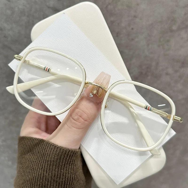 

Unisex Fashion Square Blue Light Blocking Presbyopia Large Oversized Reading Glasses for Women Luxury Retro Far Sight Eyeglasses 2.0