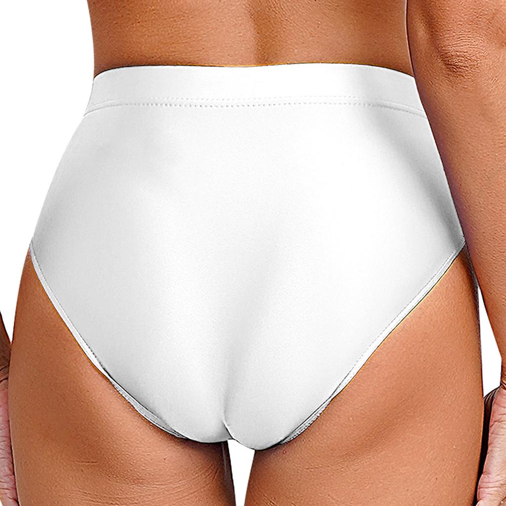Womens Shiny Solid Color Briefs High Stretch Elastic Waistband Underwear