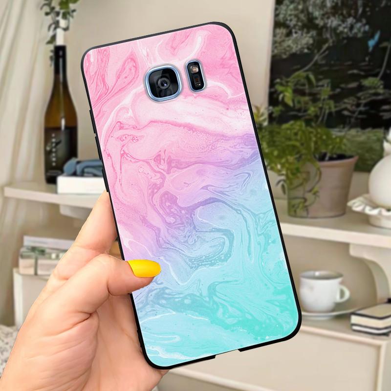 For Samsung Galaxy S7 edge Case Cover Cute Letters Soft Silicone Coque Phone Case For Samsung s 7 S7 edge S7edge G930 G935 cases