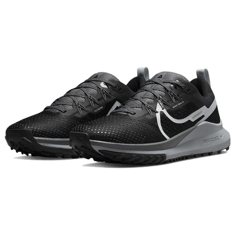 Nike React Pegasus Trail 4 Black Dark Grey Women's Sneakers DJ6159-001