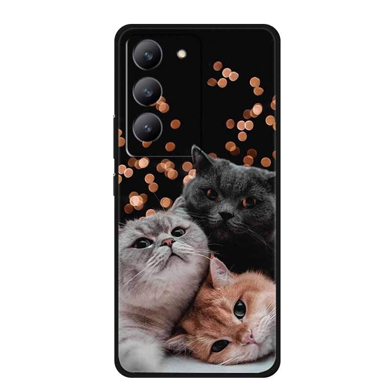 Phone Case For Redmi 15 4G Back Cover Case 6.9" Shockproof Black Silicone Soft Coque For Xiaomi Redmi 15 Case Redmi15 Funda Para