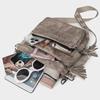 Damen Retro Denim PU Einzel-Schultertasche Große Kapazität Umhängetasche Multifunktionale Schulter-Umhängetasche Ausflugs-Freizeit-Pendlertasche