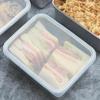 1 Pcs Food Grade Stainless Steel Refrigerator Storage Box Crisper Container Ingredients Box Food Freezing Sealed Fresh Boxes