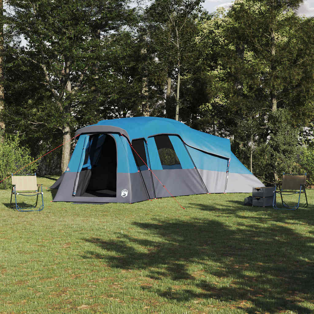 Family Tent with Roof and Storage Blue 762 x 655 x 218 cm Taffeta