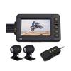 Dual-Lens 4K 60FPS Waterproof Motorcycle Dash Cam with HDR