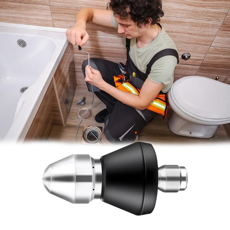 1/4inch High Pressure Pipe Dredging Cleaning Nozzle Washer Sewer Nozzle Washing Machine Drain Cleaning Home Accessories