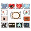 High Quality Y2K Flowers Butterfly Heart Clock Fish Teeth Star Charm Links Fit 9MM Stainless Steel Bracelet DIY Making Jewelry