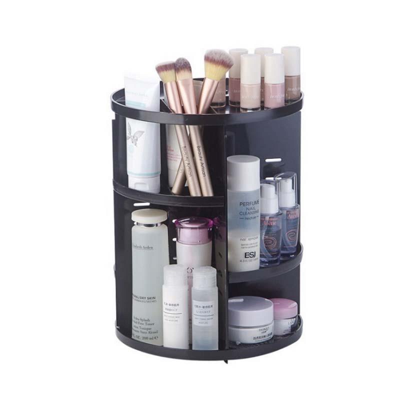 1PC 360 Degree Rotating Cosmetic Stand Lipstick Jewelry Stand Holder Cosmetic Stand Makeup Box Makeup Organizer | Makeup Organizers